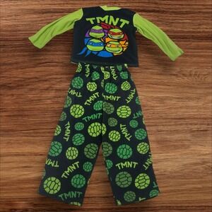 TMNT Teenage Mutant Ninja Turtles Fleece Pajama Set Kids Size XS (4)‎